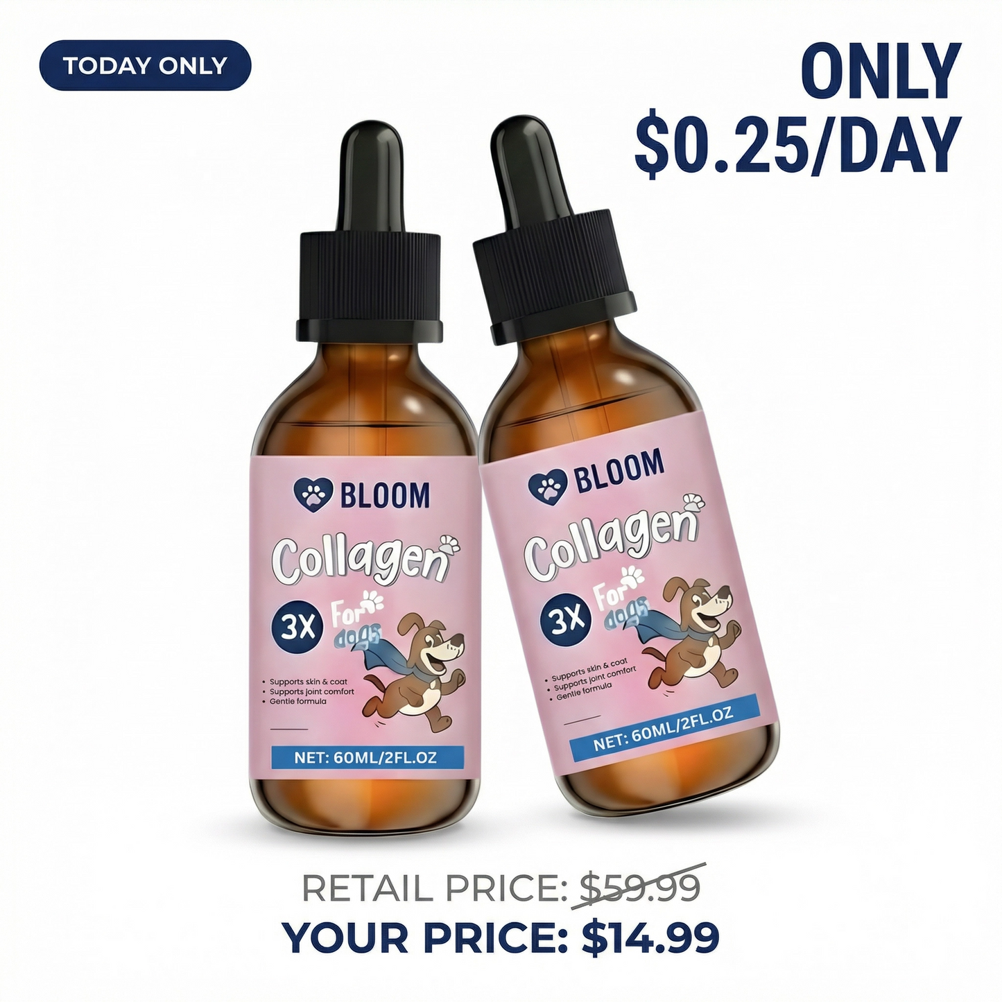 2x Bloom Triple Collagen (Shelter Pricing)